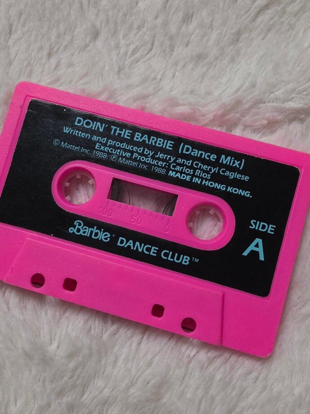 Vintage 1988 Barbie Dance Club Cassette Tape Doin' The Barbie Dance Mix Mattel